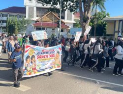 7.000 Pelajar dan Guru Kepung Dataran Engku Putri, Desak Program MBG Prabowo Tetap Berlanjut