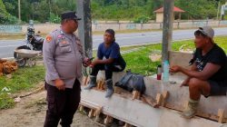 Call Center Polri 110 Makin Dikenal Warga Lingga, Polisi Gencarkan Sosialisasi hingga ke Toko dan Warung