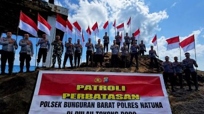 Polres Natuna lakukan patroli jaga kedaulatan negara di pulau terdepan