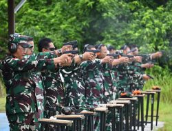 Terus Asah Kemampuan, Lanud RSA Natuna Gelar Latihan Menembak