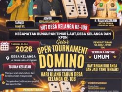 HUT Desa Kelanga ke-108, Raja Mustakim Tegaskan Komitmen KPDN Cetak Atlet Domino Profesional di Natuna