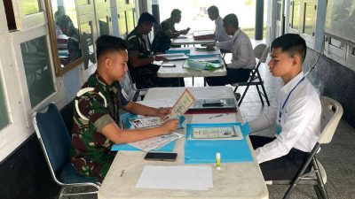 Casis Bintara PK TNI AU Jalani Skrining Pomau di Lanud Raden Sadjad Natuna