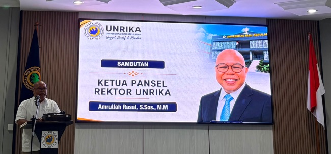 Ketua Panitia Seleksi (Pansel) Pemilihan Rektor Unrika, Amrullah Rasal
