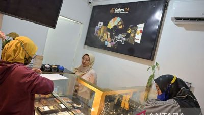 Harga tiga jenama emas di Pegadaian stabil pada Senin