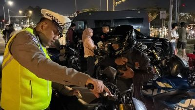 Razia Balap Liar Batam, Satlantas Polresta Barelang Amankan 48 Motor Berknalpot Brong