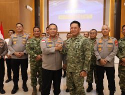 Jaga Stabilitas Wilayah Perbatasan, Dankodaeral IV dan Kapolda Kepri Pererat Sinergi TNI-Polri
