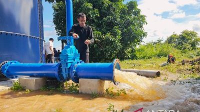 Perumda Air Minum Natuna uji jaringan distribusi dari Embung Sebayar