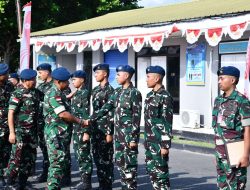 Tiga Prajurit Pindah Tugas, Lanud Raden Sadjad Natuna Sambut Personel Baru