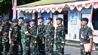 Tiga Prajurit Pindah Tugas, Lanud Raden Sadjad Natuna Sambut Personel Baru