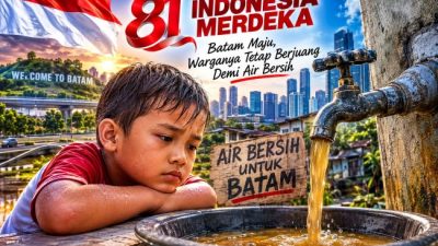 81 Tahun Indonesia Merdeka, Warga Batam Masih Berjuang Mendapatkan Air Bersih
