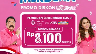 Pertamina Patra Niaga Regional Sumbagut Hadirkan Promo Bright Gas Semarak Merdeka