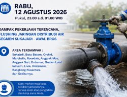 Air Batam Hilir Lakukan Flushing Jaringan, Suplai Air Terganggu, Malam Ini