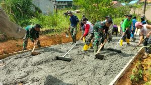 Ratusan Warga Bersyukur Atas Hadirnya Kegiatan TMMD di Kavling Seraya Sambau Batam