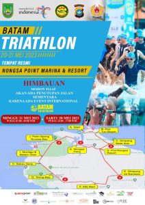 Batam Triathlon Digelar di Nongsa, Ruas Jalan Ditutup Beberapa Jam