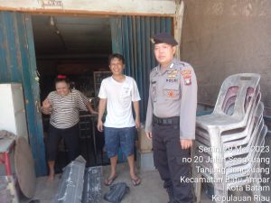Personil Patroli Samapta Sambang Kamtibmas Gencet Tindak Kriminal Diwilayahnya