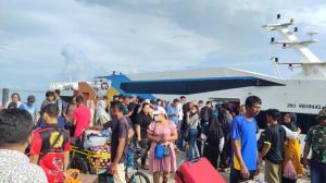 Usai Lebaran, Pelabuhan Jagoh Dipadati Pemudik