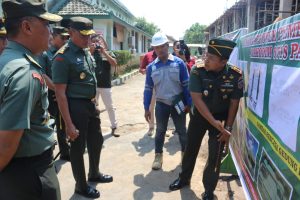 Pangdam IV/Diponegoro Melaksanakan Peninjauan Proses Pembangunan Gedung Makodim 0718/Pati
