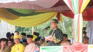 Pimpin Upacara HUT ke 20 Lingga, Bupati Nizar Beri Laluan Investasi Masuk