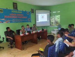 Polres Lingga Giatkan Sosialisasi Pencegahan Narkoba di Kalangan Remaja, Kini Sasar Desa Tanjung Kelit