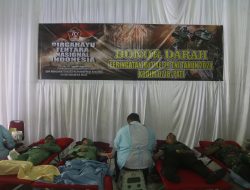 Sambut HUT Ke-79 TNI, Kodim Pati Gelar Baksos Donor Darah Dan Makan Gratis