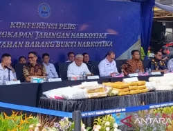 BNN Amankan 73,55 Kg Narkoba dari Pengungkapan 46 Kasus Penyelundupan