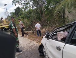 Lurah Tanjungbatu Kota Terguling Dalam Kecelakaan Tunggal Saat Kemudikan Mobil di Kundur Utara