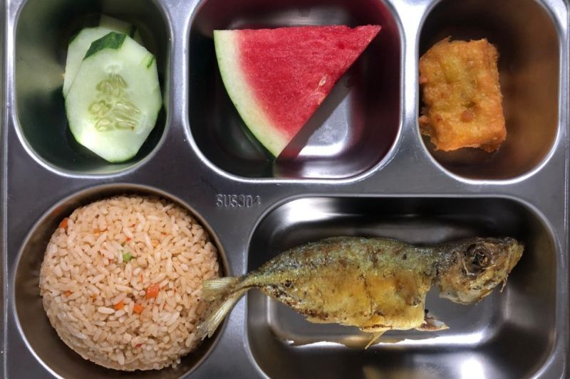 MBG di Kepri dengan menu ikan