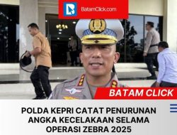 Selama Operasi Zebra, Kecelakaan di Kepri Turun Drastis