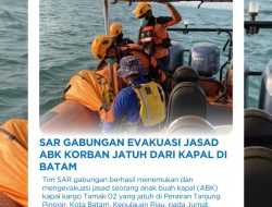 SAR Gabungan Berhasi Evakuasi Jasad Korban Jatuh dari Kapal