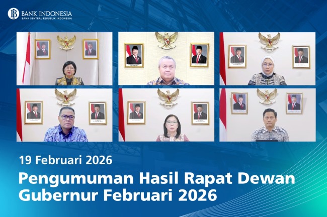 Rapat Dewan Gubernur (RDG) Bank Indonesia pertahankan BI-Rate 4,75% dan perkuat stabilitas Rupiah, inflasi, kredit, serta sistem pembayaran digital.