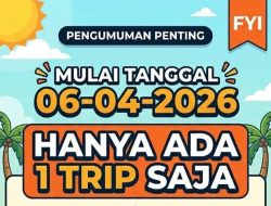Update Jadwal Feri Rute Tanjung Pinang – Stulang Laut Hanya 1 Kali Sehari