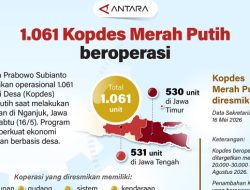 1.061 Kopdes Merah Putih Beroperasi