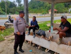 Call Center Polri 110 Makin Dikenal Warga Lingga, Polisi Gencarkan Sosialisasi hingga ke Toko dan Warung