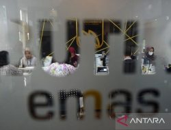 Harga emas Antam pada Jumat naik Rp11.000 jadi Rp2,651 juta/gr