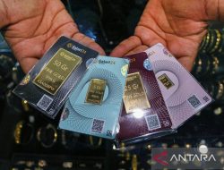 Selasa ini harga tiga jenama emas di Pegadaian serempak turun