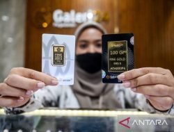 Daftar lengkap harga emas tiga Jenama di Pegadaian pada Rabu ini