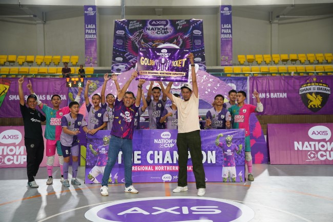 SKO Riau menjuarai AXIS Nation Cup 2026 Northern Sumatra kategori putra, sedangkan SMAN 25 Batam mewakili wilayah tersebut di kategori putri pada Grand Final di Jakarta.