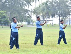 Ketangkasan Prajurit Lanud RSA Natuna Terus Ditempa Lewat Bela Diri Taktis