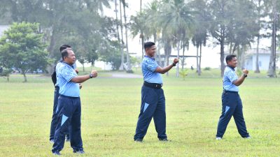 Ketangkasan Prajurit Lanud RSA Natuna Terus Ditempa Lewat Bela Diri Taktis