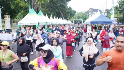 Dorong UMKM Naik Kelas, Pegadaian Kanwil II Pekanbaru Gelar Bazar Gemilang di CFD