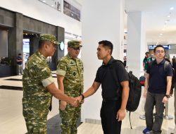 Kasrem 033/WP Sambut Kedatangan Delegasi 2nd PDF di Harbour Bay Batam