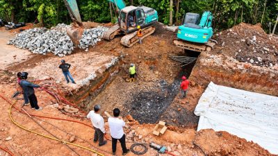 Perbaikan Jalan Depan Hotel Vista Dilakukan Menyeluruh, BP Batam Imbau Pengendara Berhati-Hati