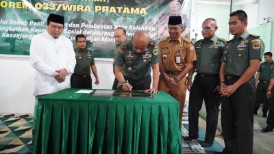 Danrem 033/WP Serahkan Hasil Rehabilitasi Panti Asuhan Ummi Al-Fitrah Tanjungpinang